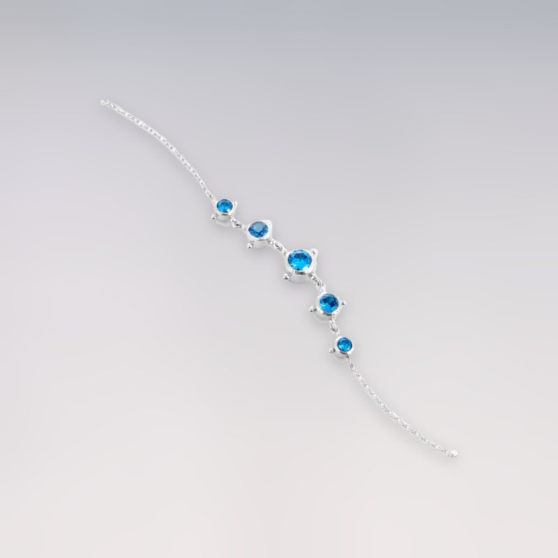 Aseer Blue Stone Silver Necklace (3)