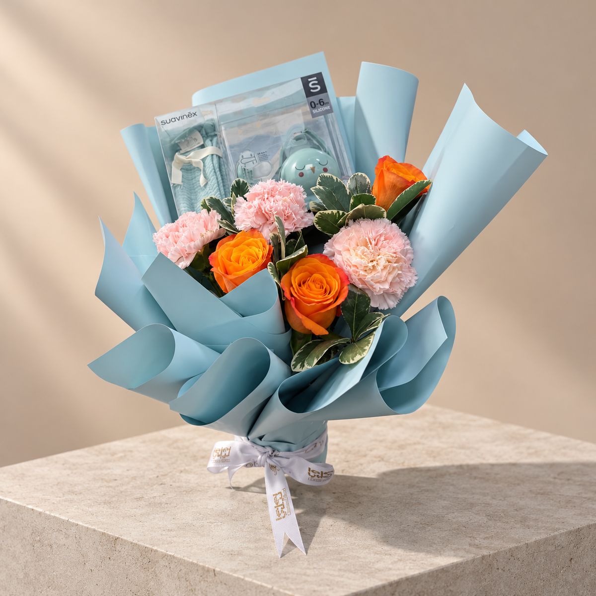 Welcome Baby Bouquet with Care Set (2)