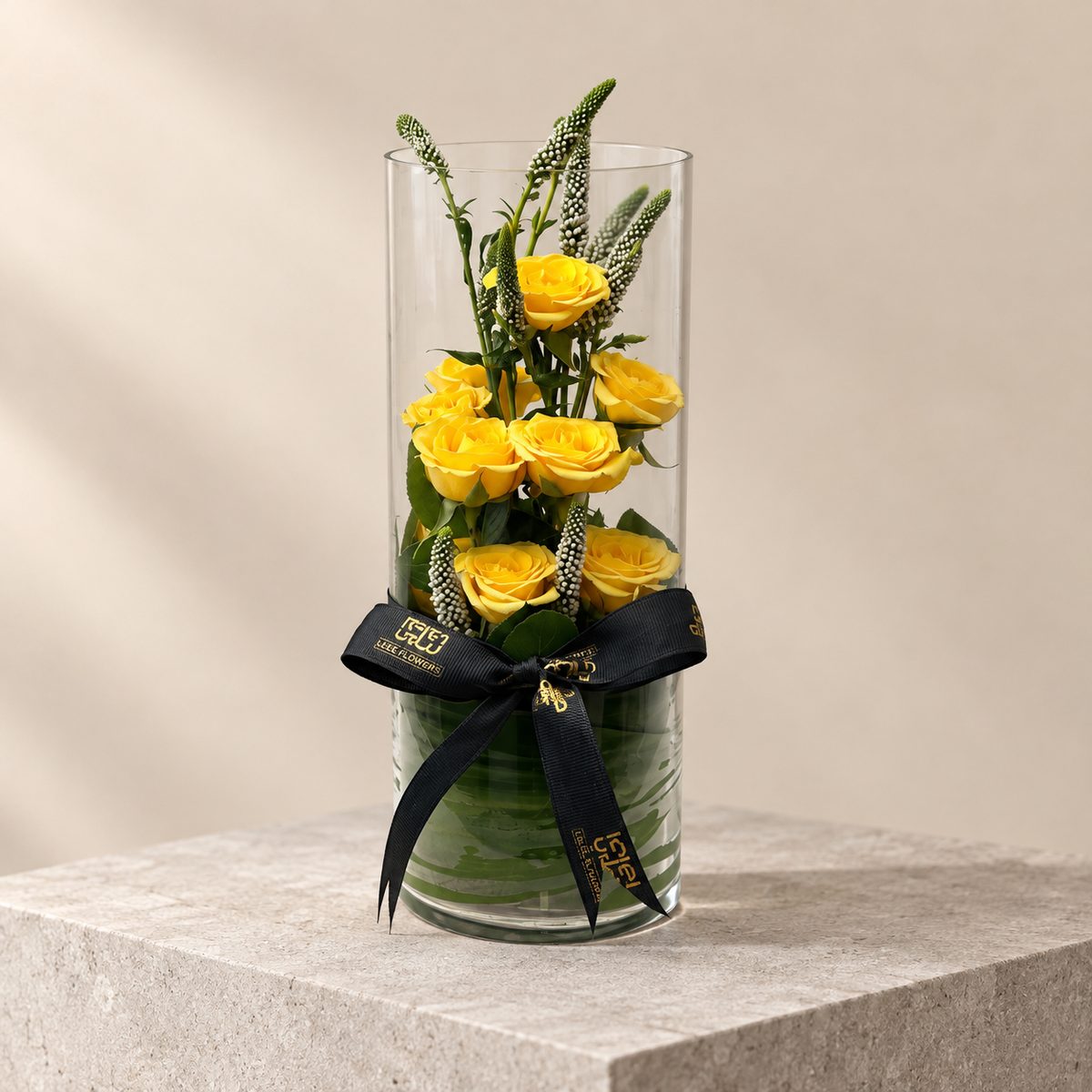 Yellow Veronica Vase