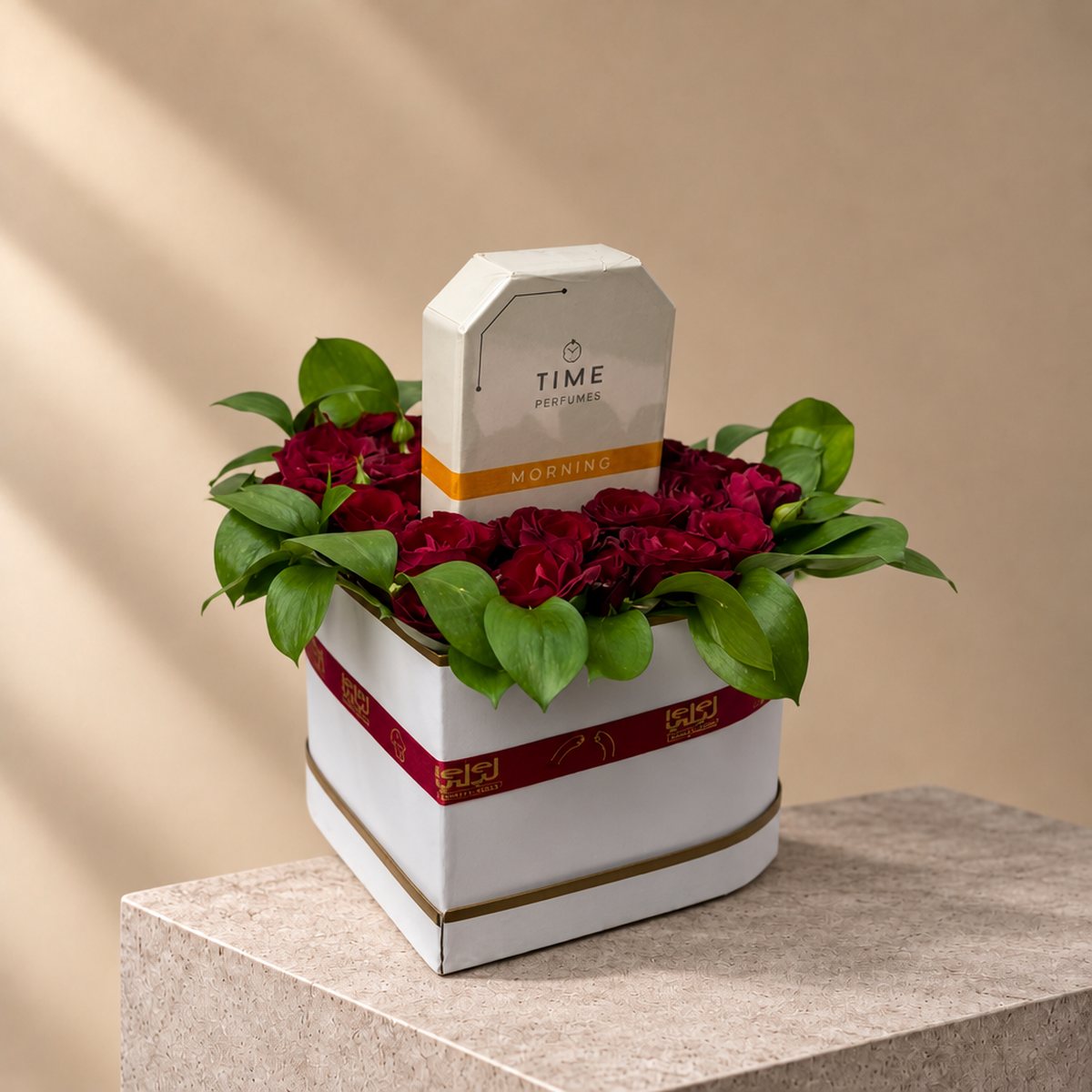 Rose Heart Box with Time Perfume (2)