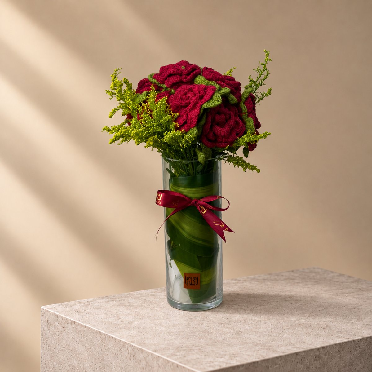 Eternal Love Crochet Roses Vase (2)