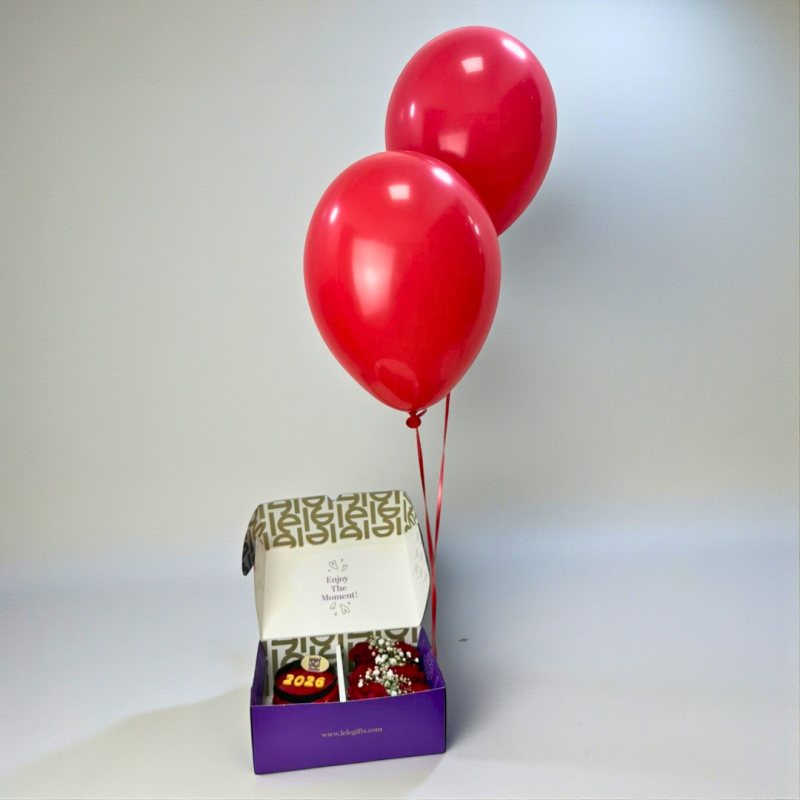 New Year Flowers and Cake Box (2)
