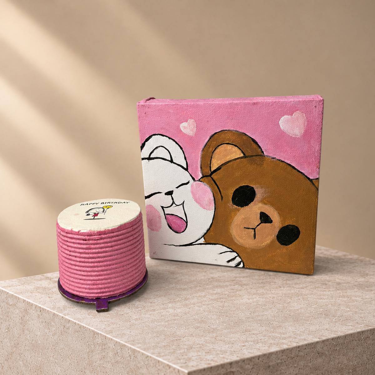 You Are Mine Painting with Cake Cup (2)