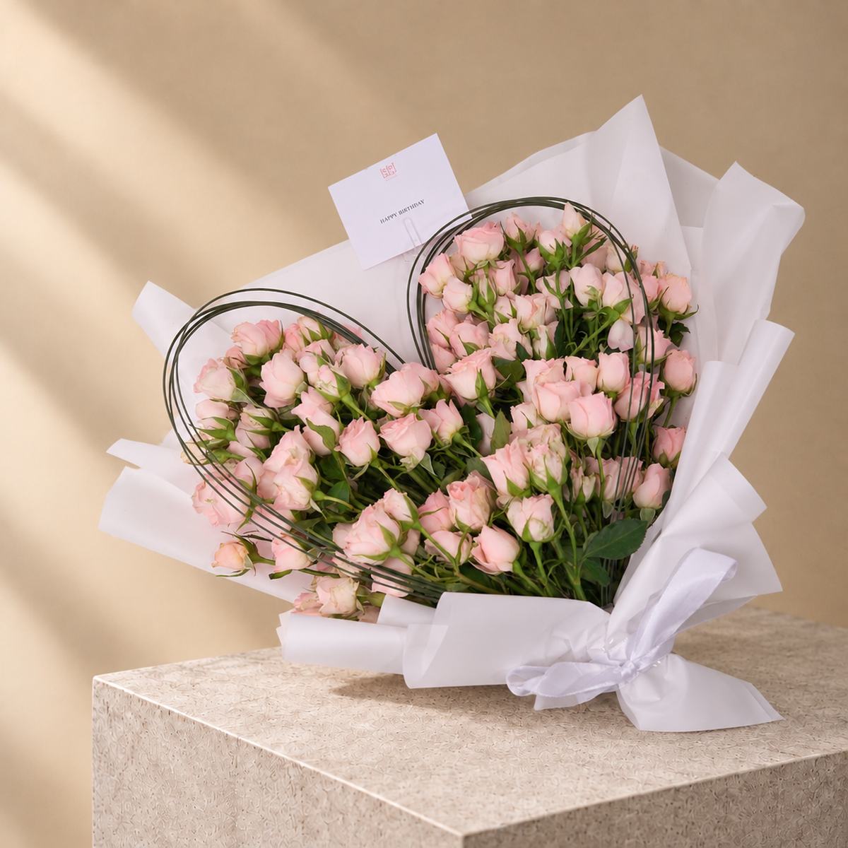 Baby Rose Heart Bouquet (2)