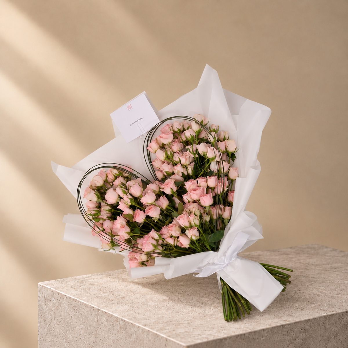 Baby Rose Heart Bouquet (3)