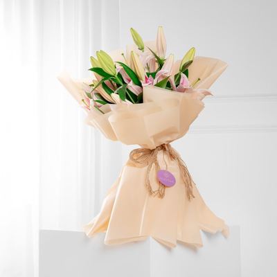 Pink Casablanca Lily Bouquet
