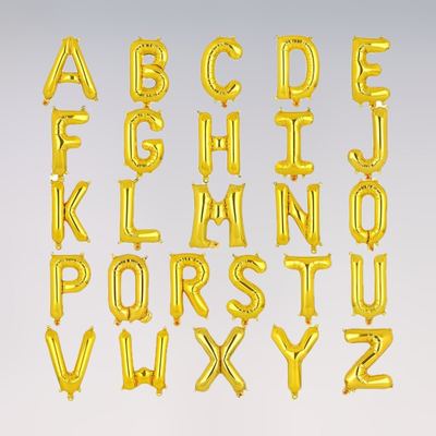 Gold Letter Balloon