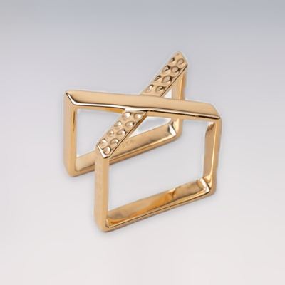 X Gold Ring